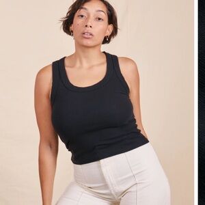 Big Bud Press tank top in basic black — size M